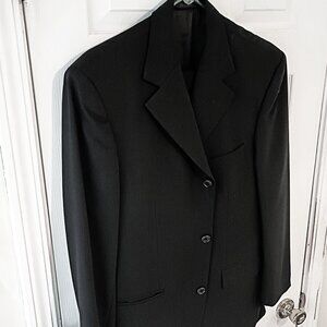 Andrea da Cossato Men 2 Piece Black Suit     40R